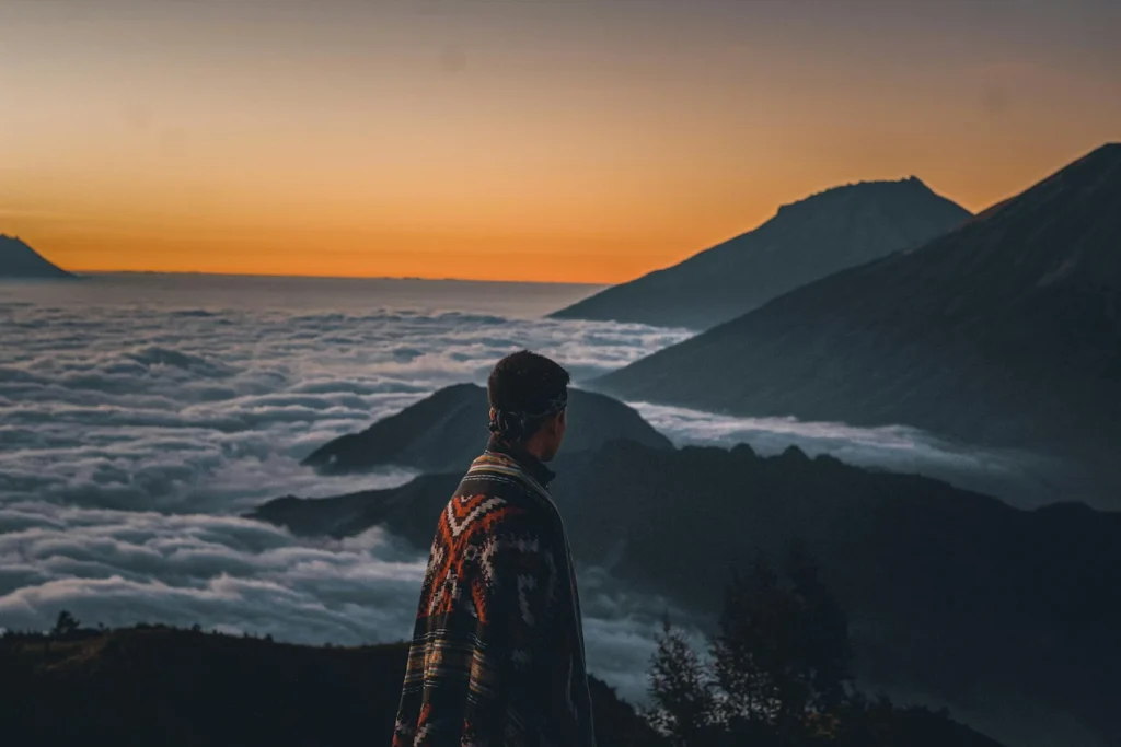 Sunrise view of Mount Bromo during private Bromo tour from Malang with panoramic volcanic landscape